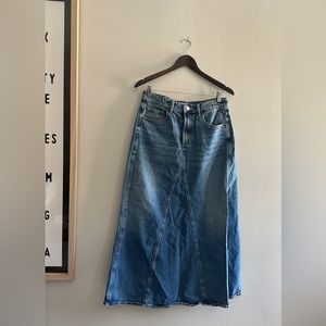 Zara Denim Maxi Skirt